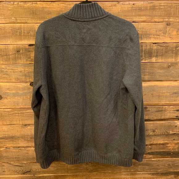 CK Men's Zip Up Sweater with Pockets Large - Picture 7 of 8